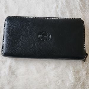Roots Zip Around Leather Wallet